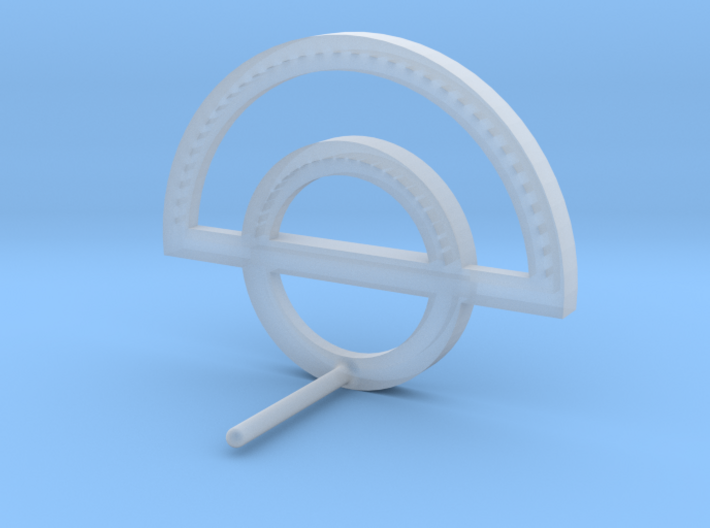 Circle Outline Earring 3d printed