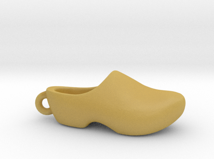 Wooden Shoe Keychain/Pendant (Klomp Sleutelhanger) 3d printed