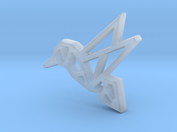 Geometric Hummingbird Pendant 3d printed