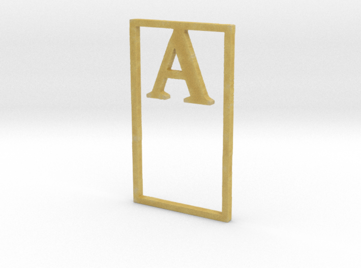 Bookmark Monogram. Initial / Letter A 3d printed