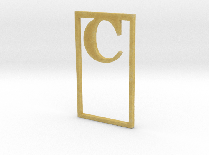 Bookmark Monogram. Initial / Letter C 3d printed