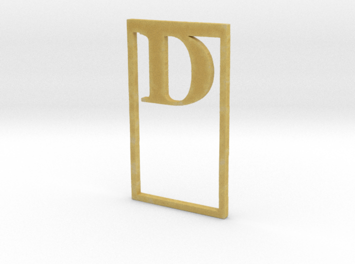 Bookmark Monogram. Initial / Letter D 3d printed