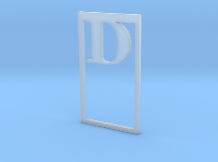Bookmark Monogram. Initial / Letter D 3d printed