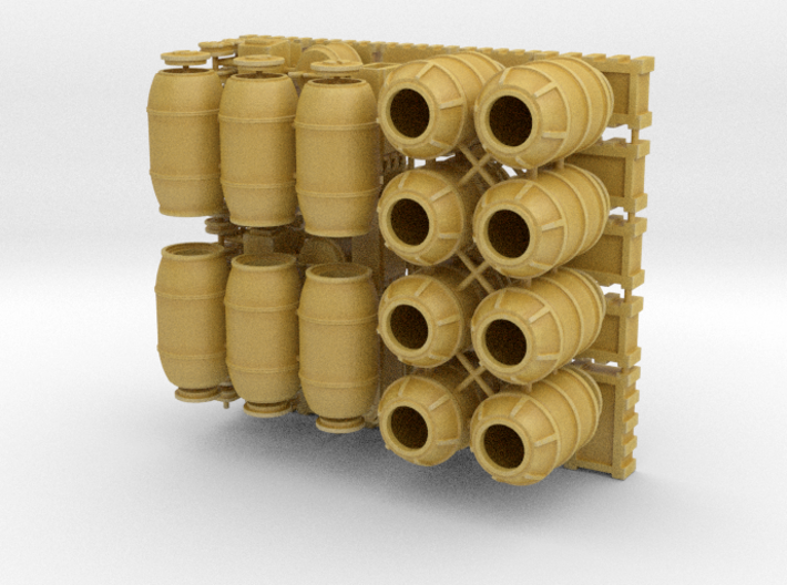 DeAgo Falcon 1/43 Cargo Barrels Boxes &amp; crates 3d printed