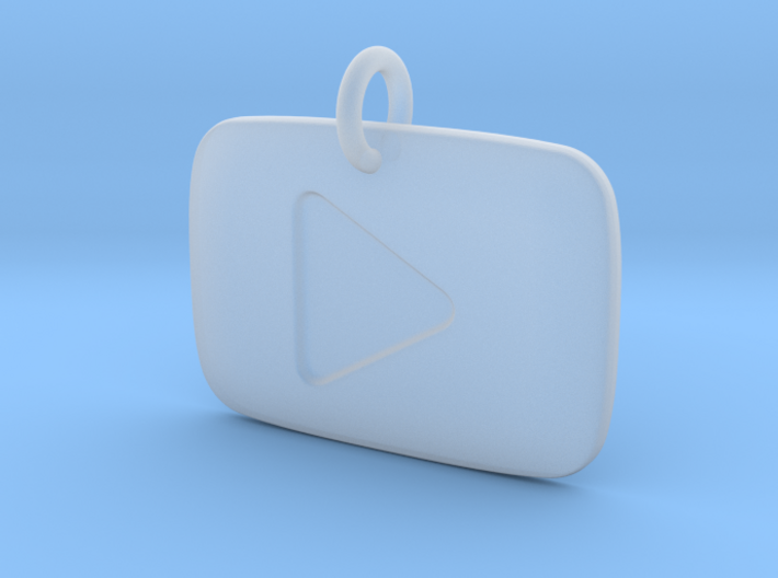 YouTube Play Button Pendant 3d printed