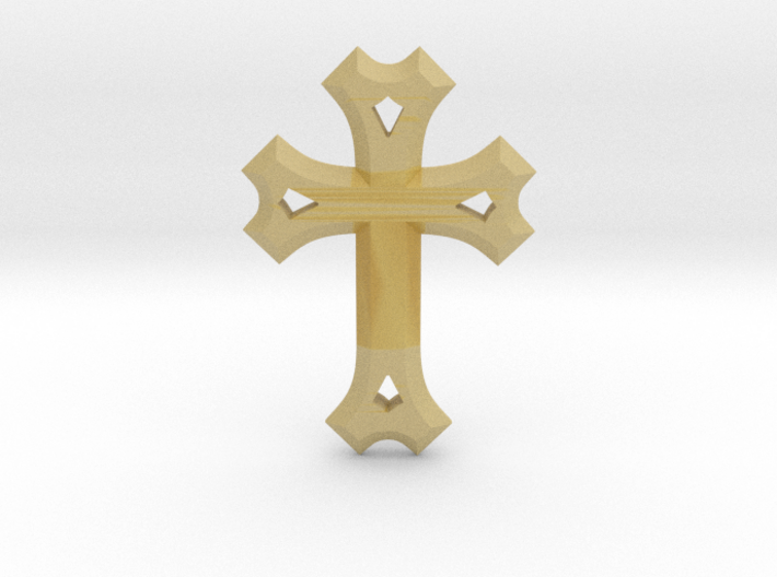 Syriac Cross 3d printed