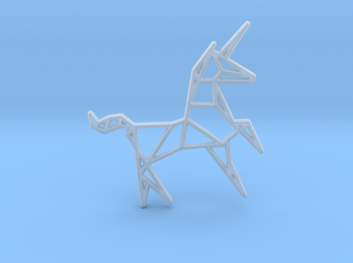 Unicorn Pendant 3d printed