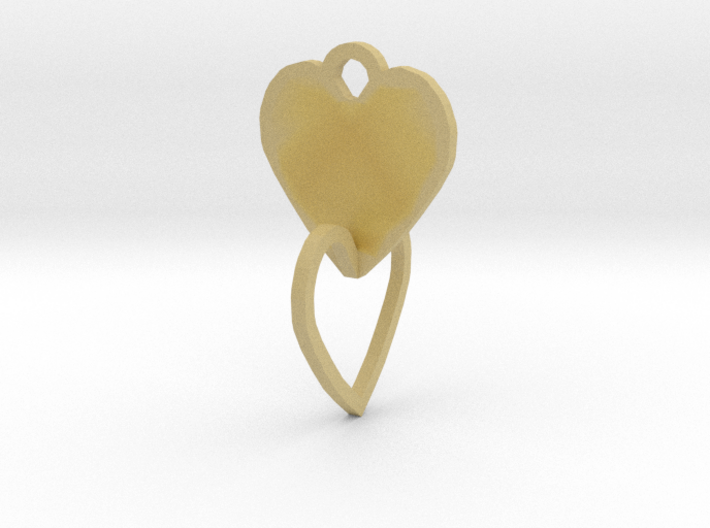 heart of the ring to connect with heart 3d printed