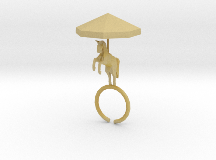 Carousel Ring 3d printed