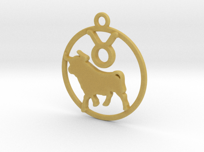 Taurus Zodiac Pendant 3d printed