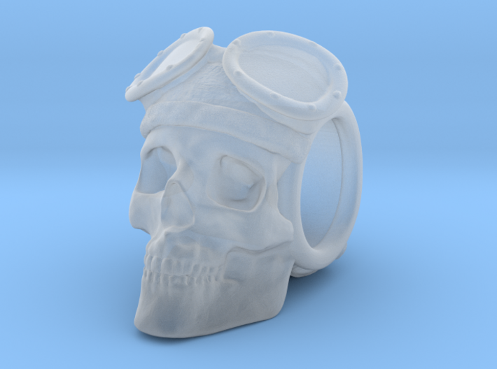 &quot;The Lost Aviator&quot; Skull Bead 3d printed