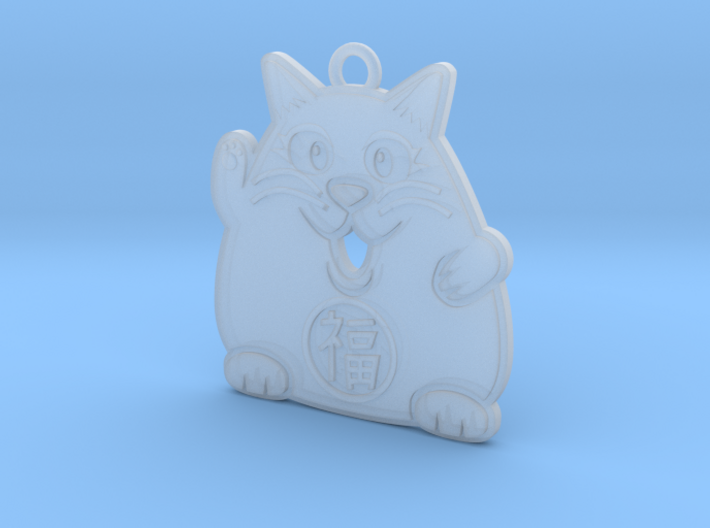 Lucky Cat Keychain 3d printed