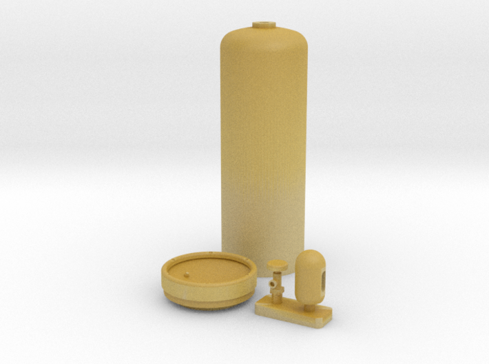 Acetylene Cylinder 1/24 scale 3d printed 