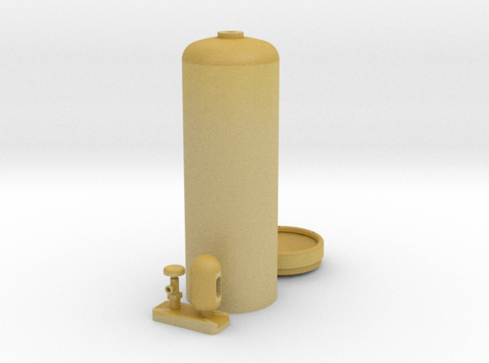Acetylene Cylinder 1/35 3d printed