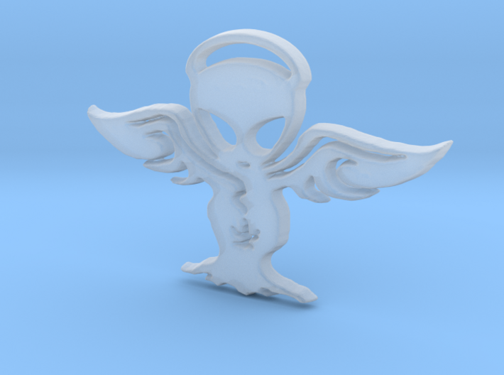 Alien angel Pendant 3d printed