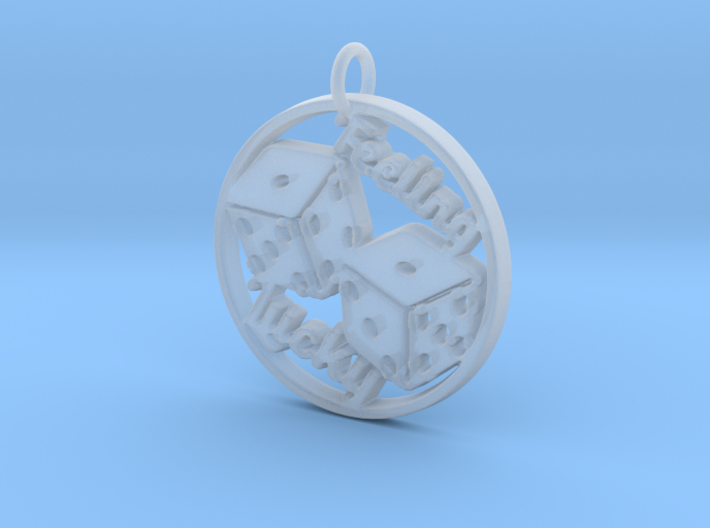 Feeling Lucky Dice Pendant 3d printed
