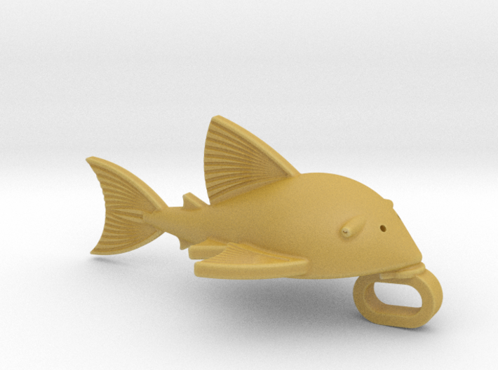 Medium Royal Pleco Key Chain Charm 3d printed