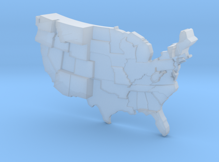 USA by UFO Sightings 3d printed