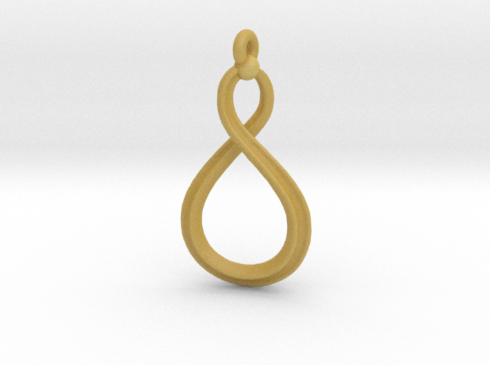Mobius pendant for alumide 3d printed