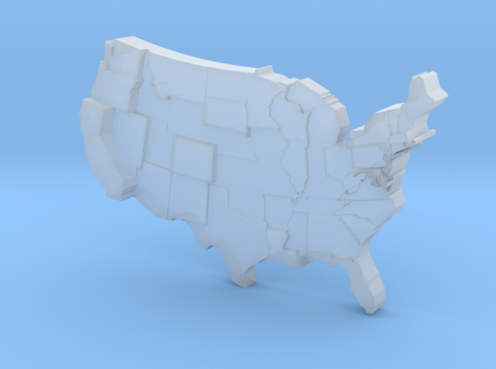 USA by Cost Of Living 3d printed