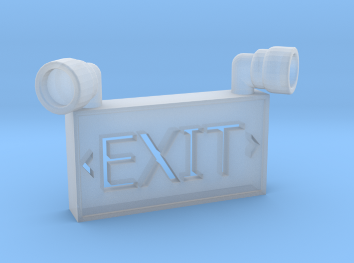 1/10 SCALE EXIT SIGN OPEN BACK 3d printed