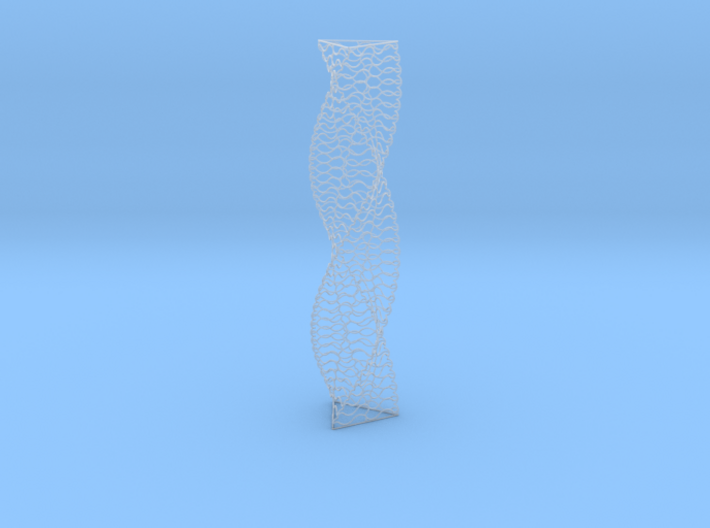 Curved Wire Spiral Triangle Shape S 3d printed