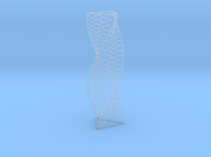 Curved Wire Spiral Triangle Shape L 3d printed