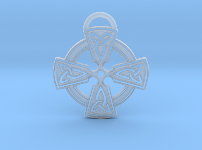 Celtic Cross Keychain 3d printed