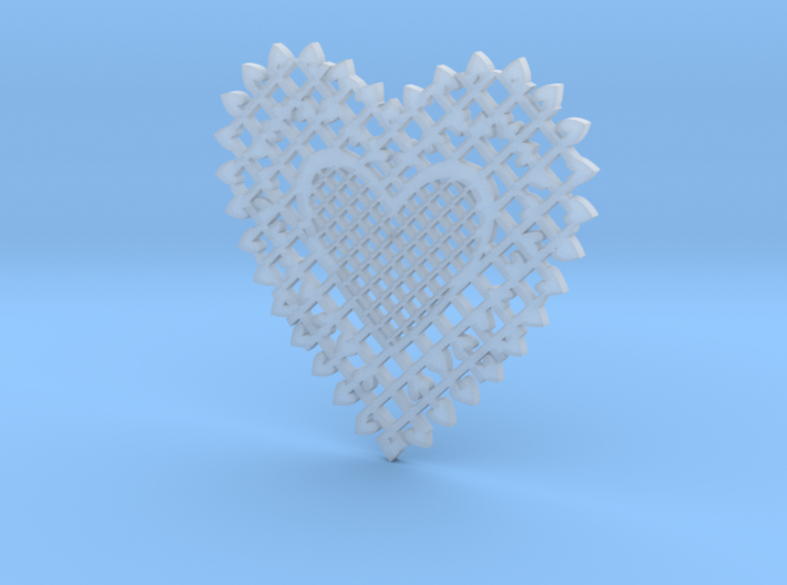 Heartshaped Coaster 3d printed
