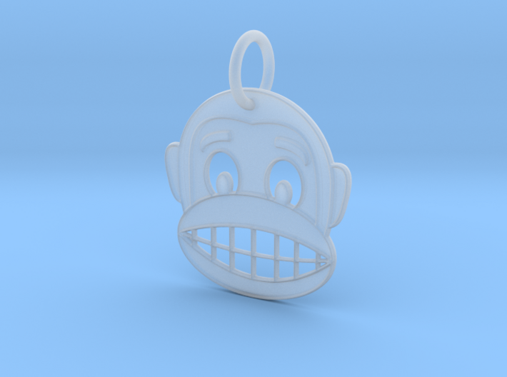 Happy Monkey Keychain 3d printed