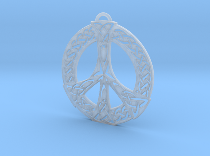 Celtic Peace Symbol Pendant 3d printed