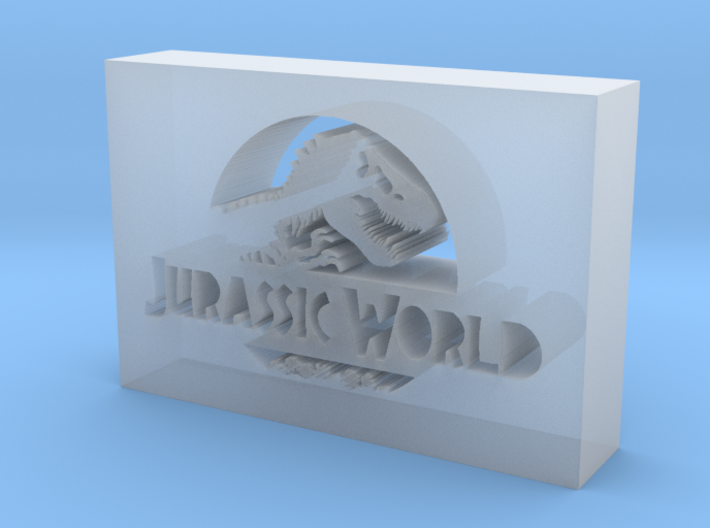 Jurassic World Logo 3d printed