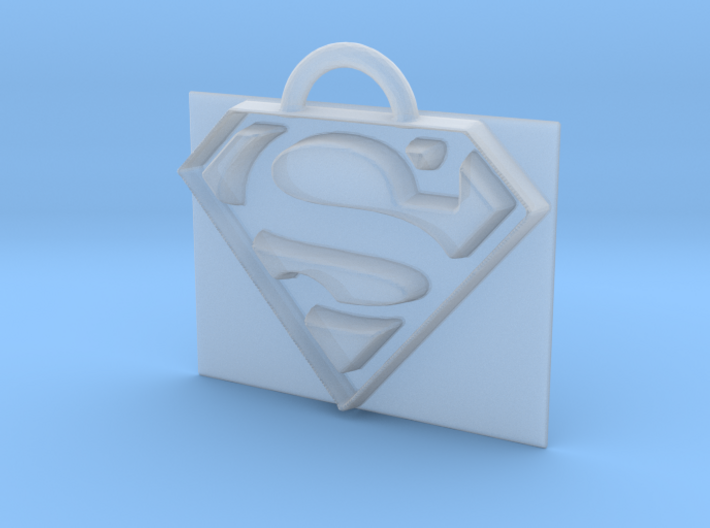 Superman logo 3d printed