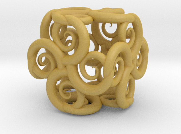 Spiral Fractal Cube 3d printed