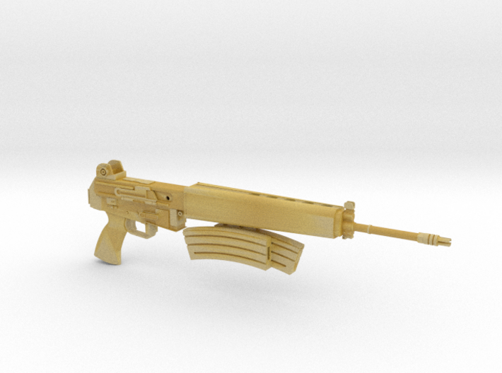 AR-18 with removeable double clip 1:4 scale 3d printed 