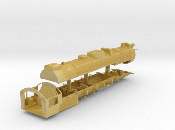 HO Scale  Reading T1 Boiler Assembly 3d printed 