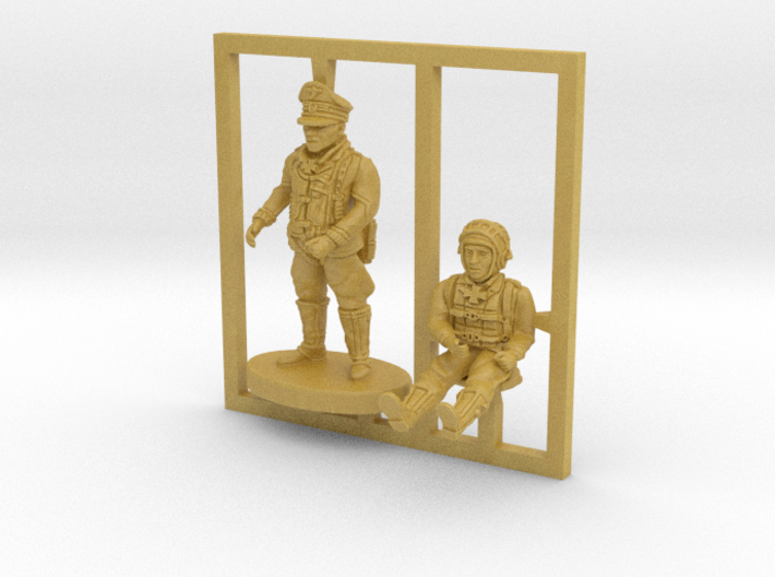 BF109 Pilots,1/56 scale,28mm wargames 3d printed