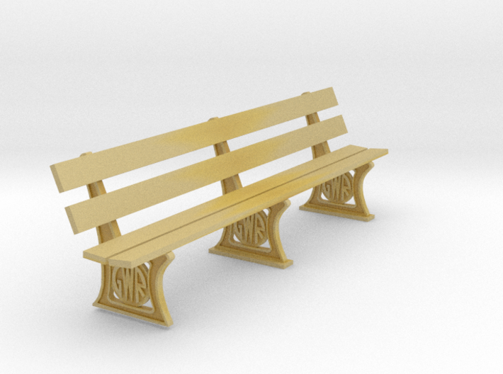 GWR Bench 7mm scale 10ft 3d printed