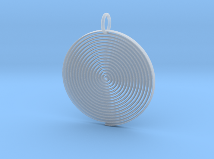 Minimalist Spiral Pendant 3d printed