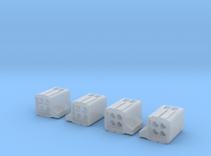 Micro-Missiles 4-pack (no hatches) 3d printed