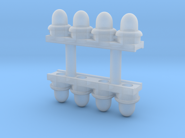 HO Scale RC Lights (Lighted) 3d printed