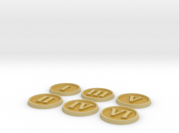 Objective Markers - Numerals 3d printed