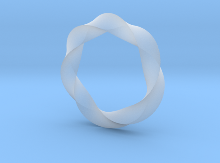 White Infinity Pendant 3d printed