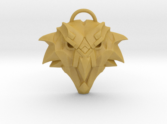 The Witcher: Griffin school medallion (plastic) 3d printed