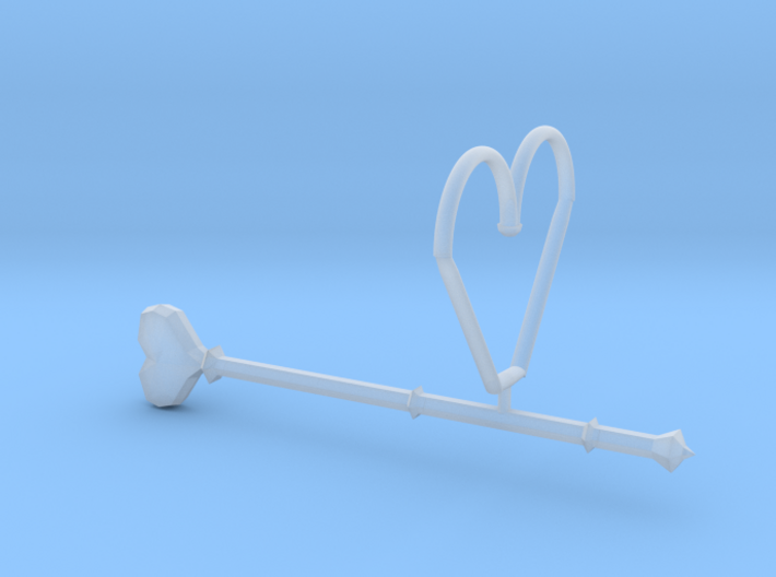 Old Heart Wand Keychain/necklace Attachment 3d printed