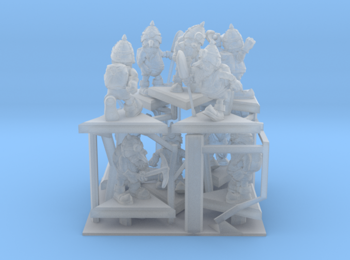 SHAFTED: Resplendent Red Gnomes Frosted 3d printed