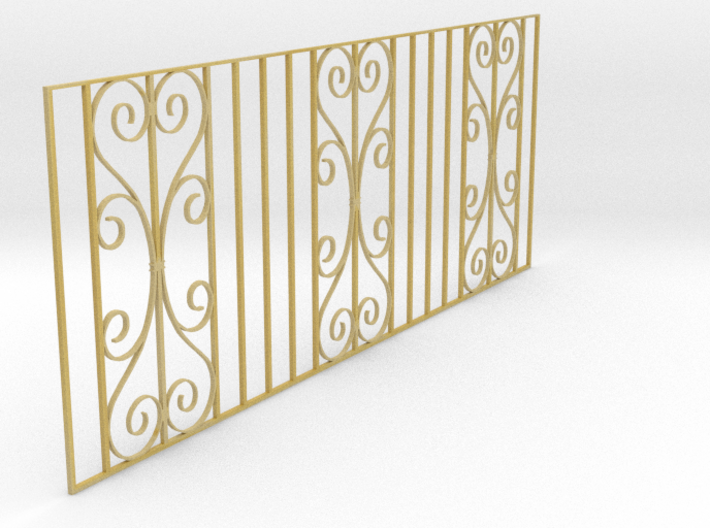 Dolls House Cast Iron Fence 3d printed