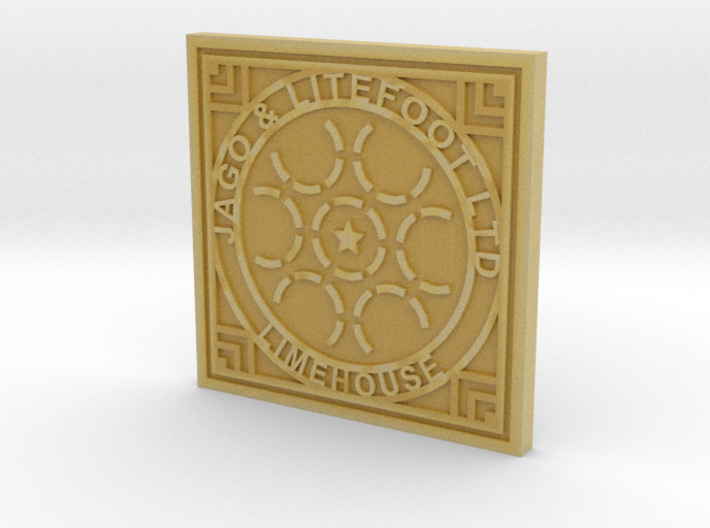 1:9 Scale Limehouse Manhole Cover 3d printed