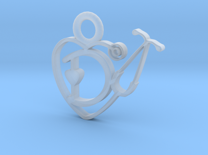 Stethoscope Heart 3d printed