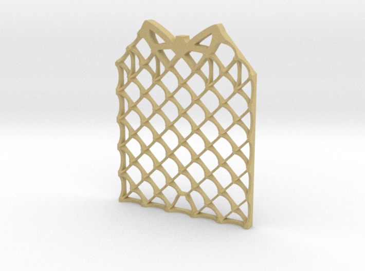 Grid Fin Coaster 3d printed